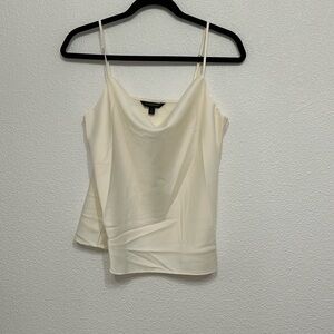 Banana republic satin cowl neck tank top cream small